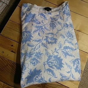 Talbot's light blue floral